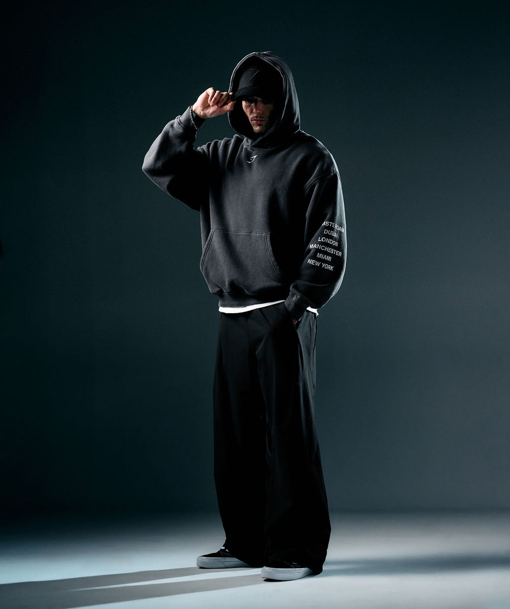 Vengeance Washed Graphic Hoodie - Onyx Grey/Wash ;)