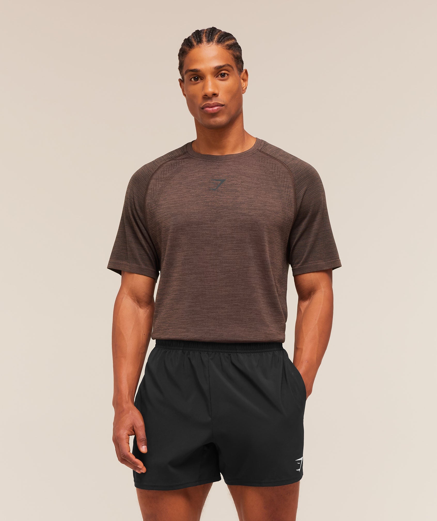 Versatile Seamless T-Shirt - Espresso Brown/Black ;)