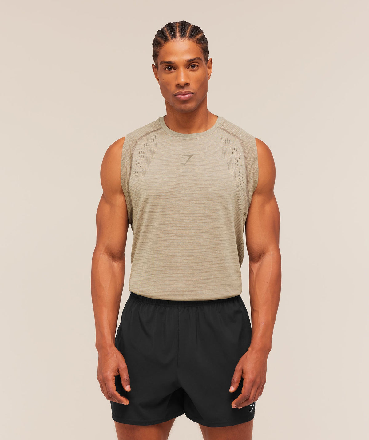 Versatile Seamless Tank - Chalk Beige/Lifestyle Brown