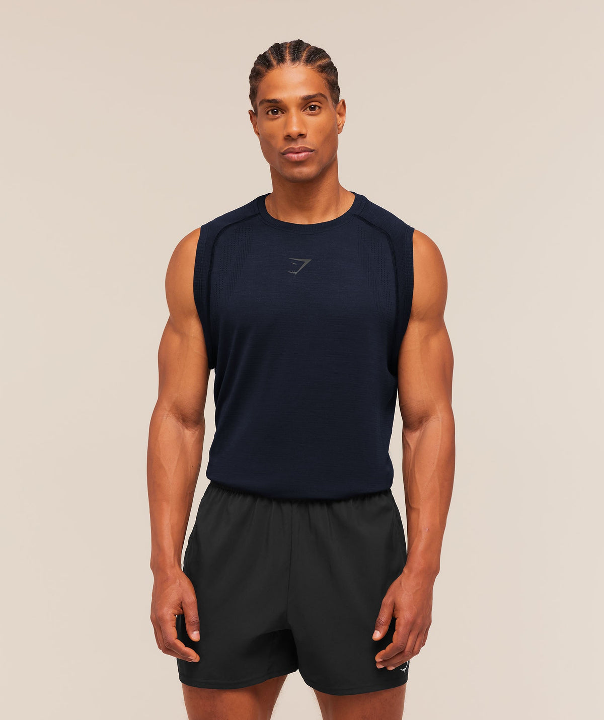 Versatile Seamless Tank - Heavy Blue/Black