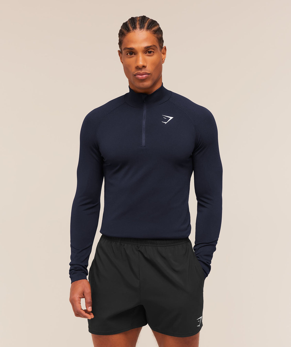 Vital Seamless 1/4 Zip - Navy/Heavy Blue ;)