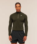 Vital Seamless 1/4 Zip - Strength Green/Canvas Green ;)