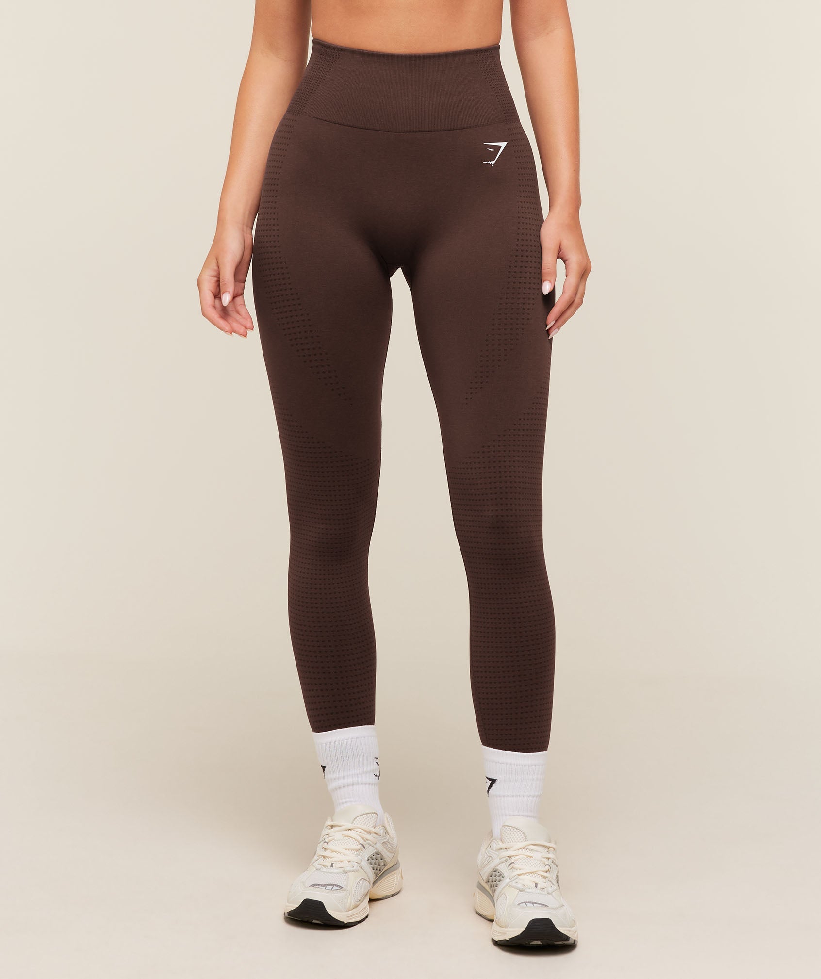 Vital Regular Leggings - Rich Espresso Brown/Marl