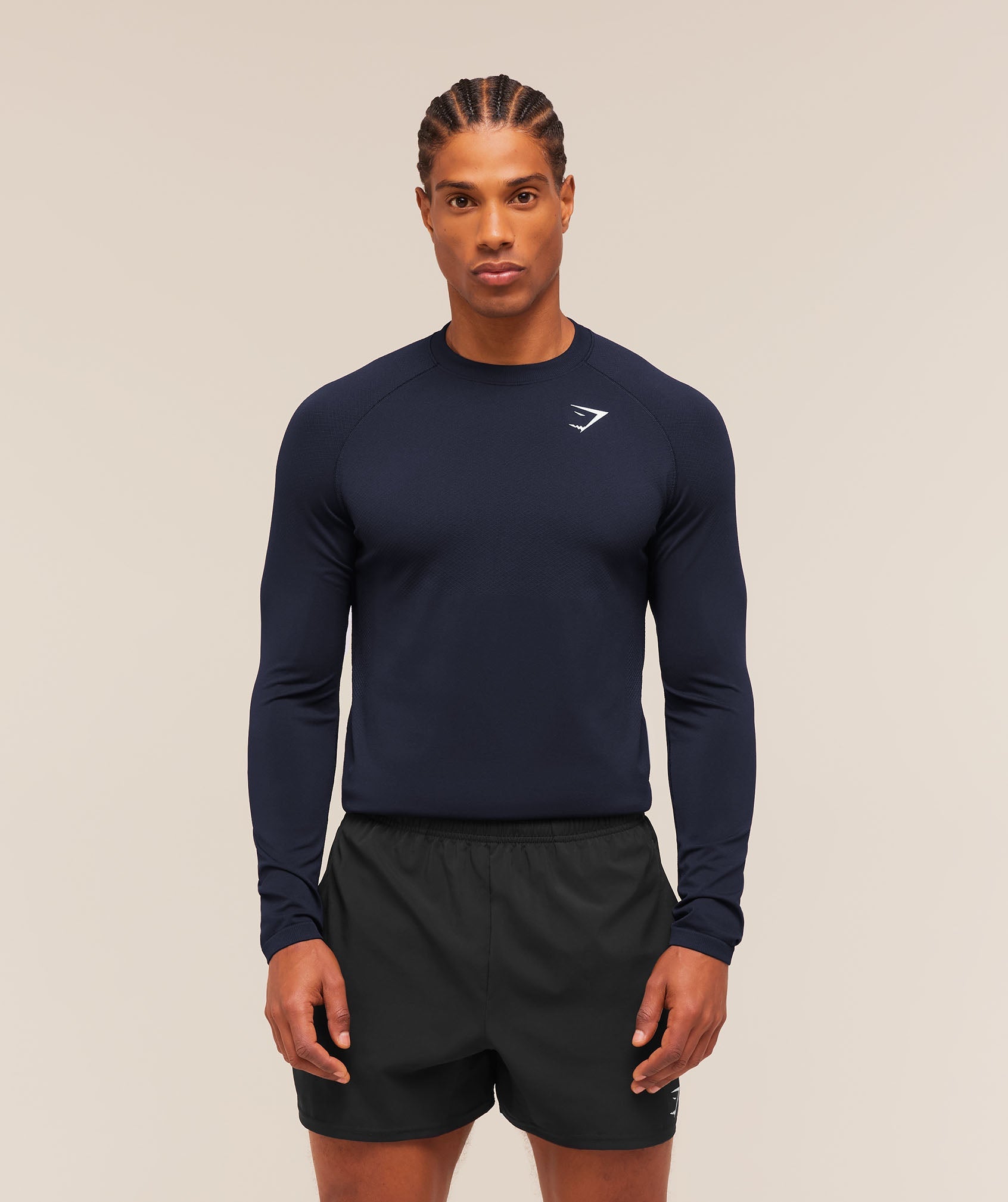 Vital Long Sleeve T-Shirt - Navy/Heavy Blue ;)