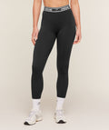 Waistband Logo Leggings - Black