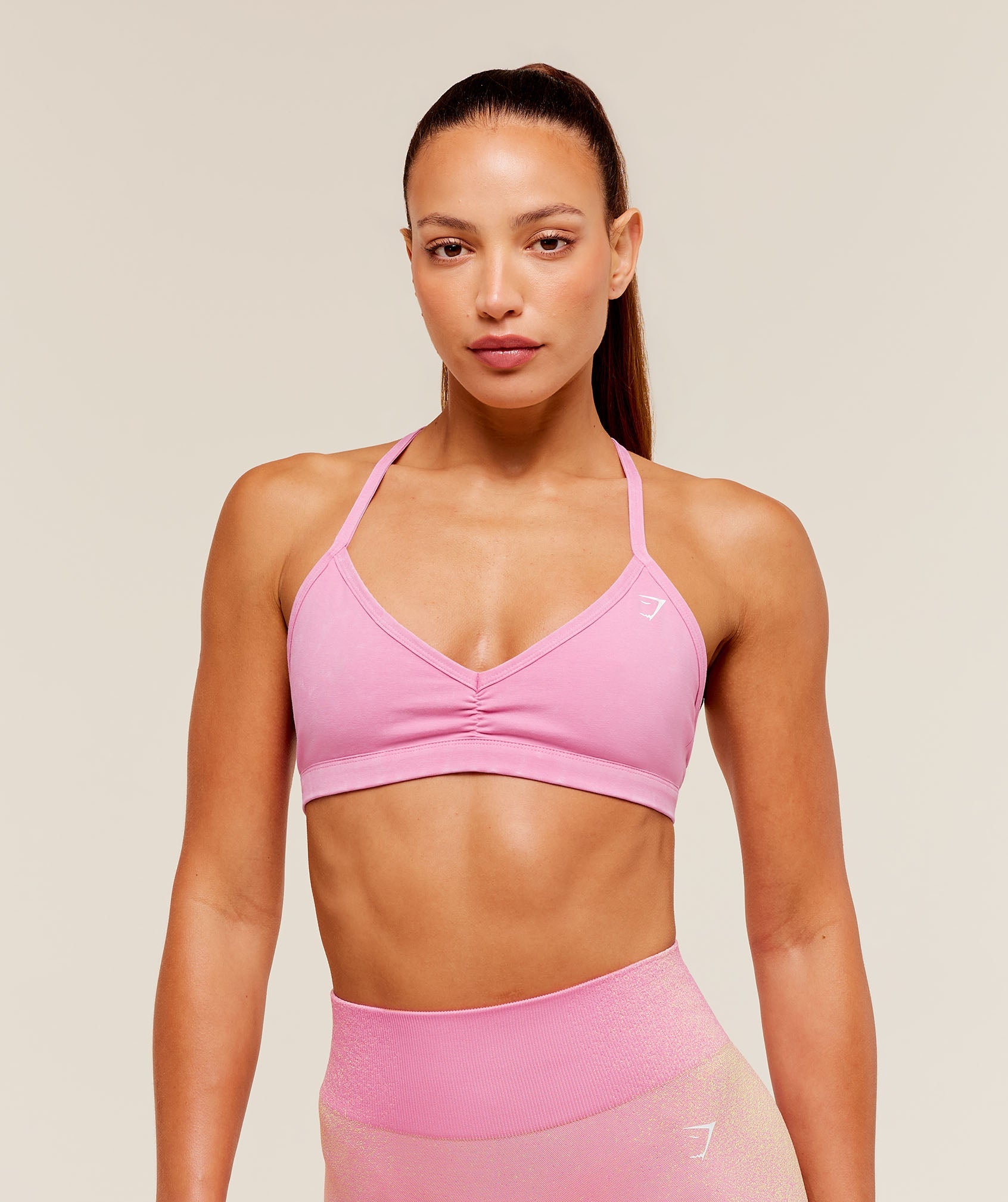 Washed Minimal Sports Bra - Focus Pink/Wash