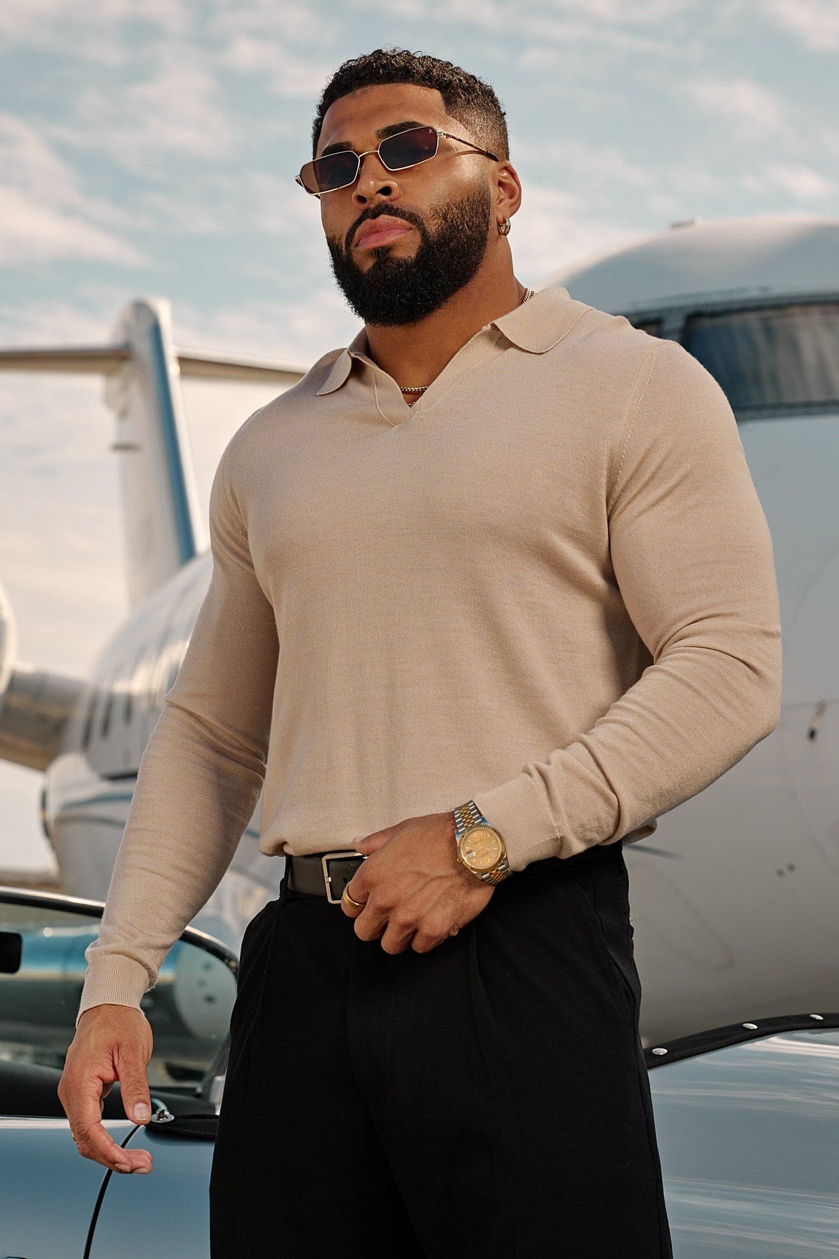 Monaco Wool Longsleeve Polo
