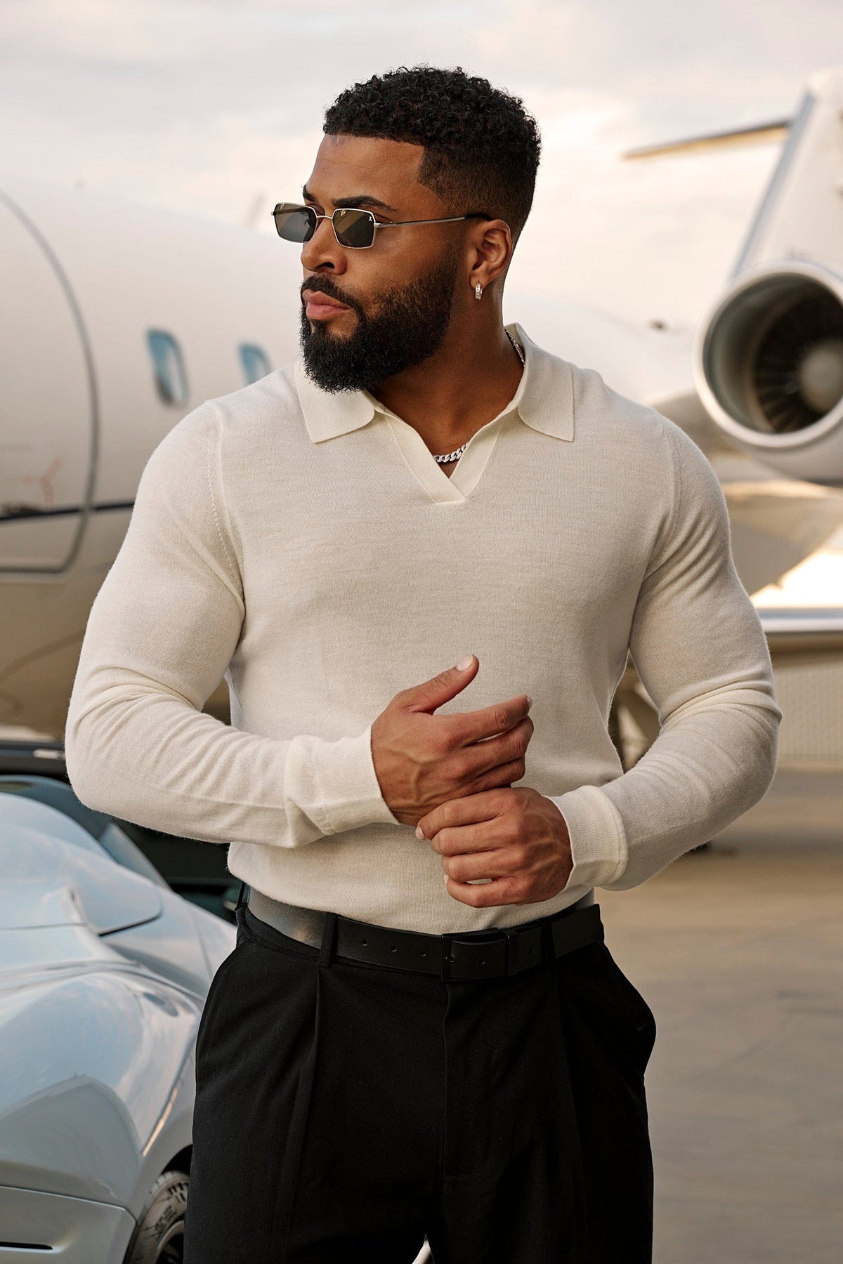 Monaco Wool Longsleeve Polo