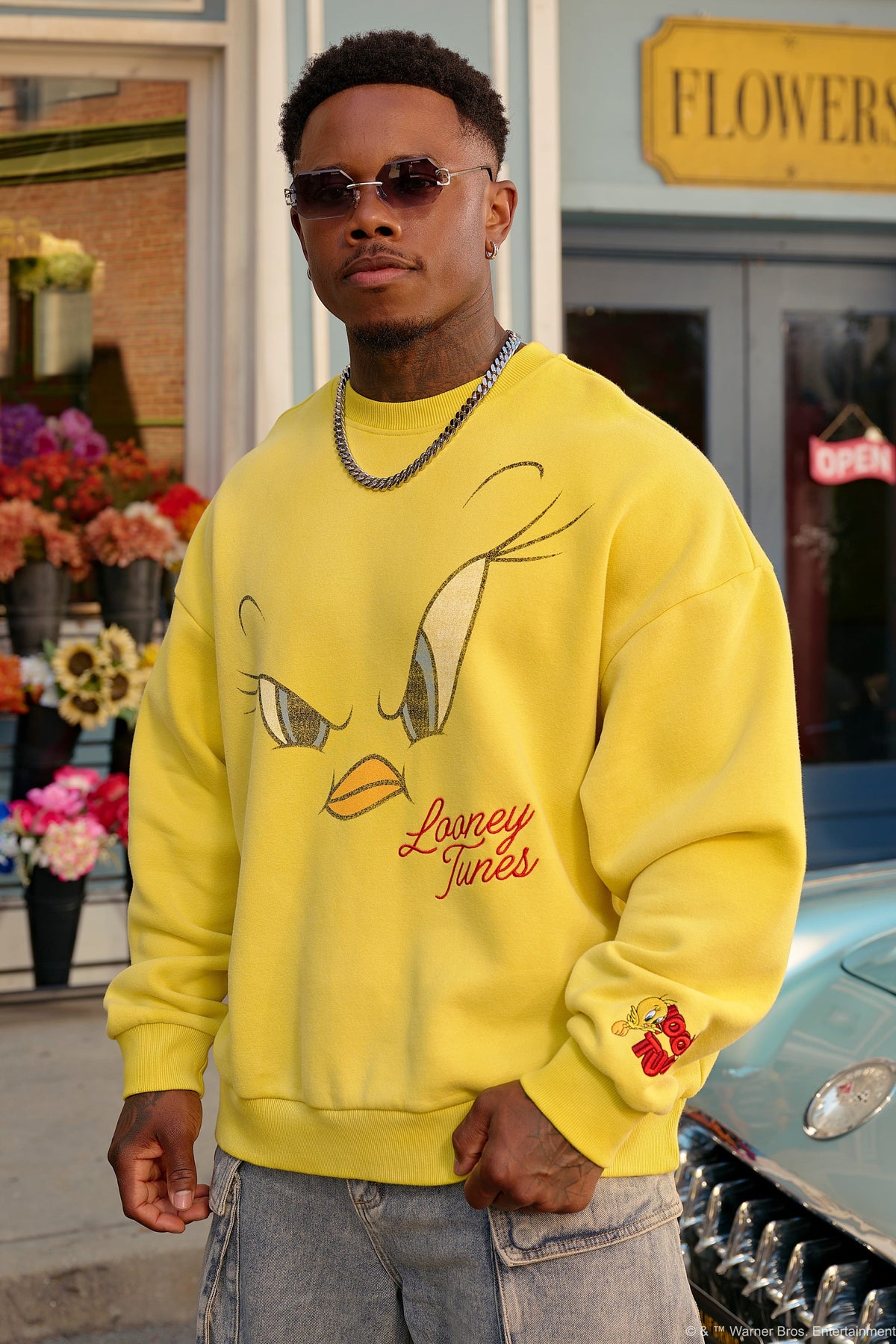 Looney Tunes Face Crewnecks