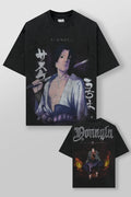 Naruto Distressed Tees - Sasuke