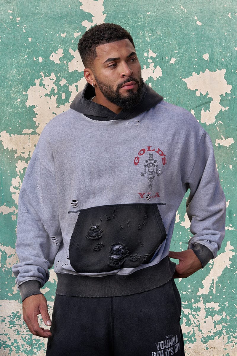 Gold's Iron Legacy Distress Hoodies