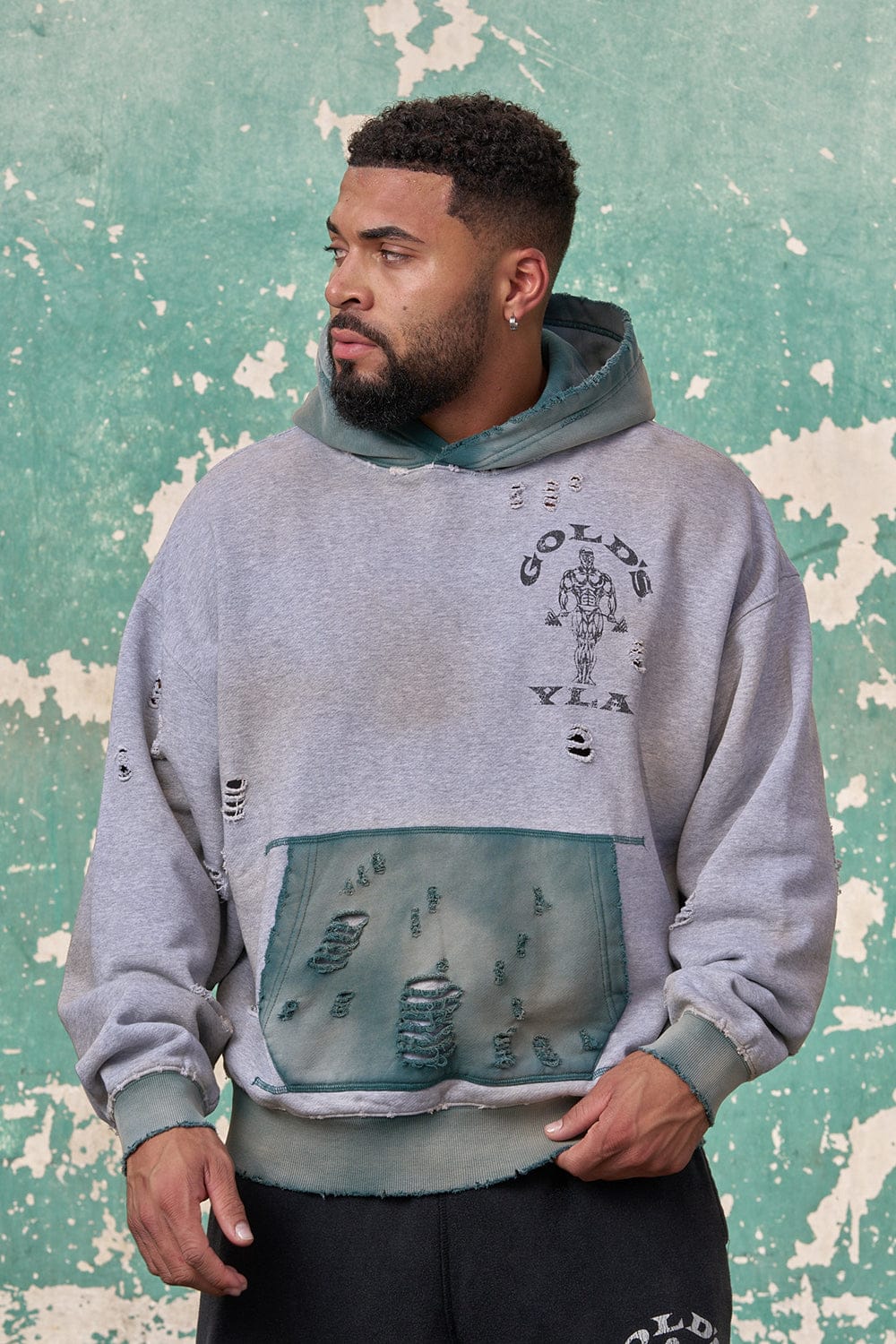 Gold's Iron Legacy Distress Hoodies