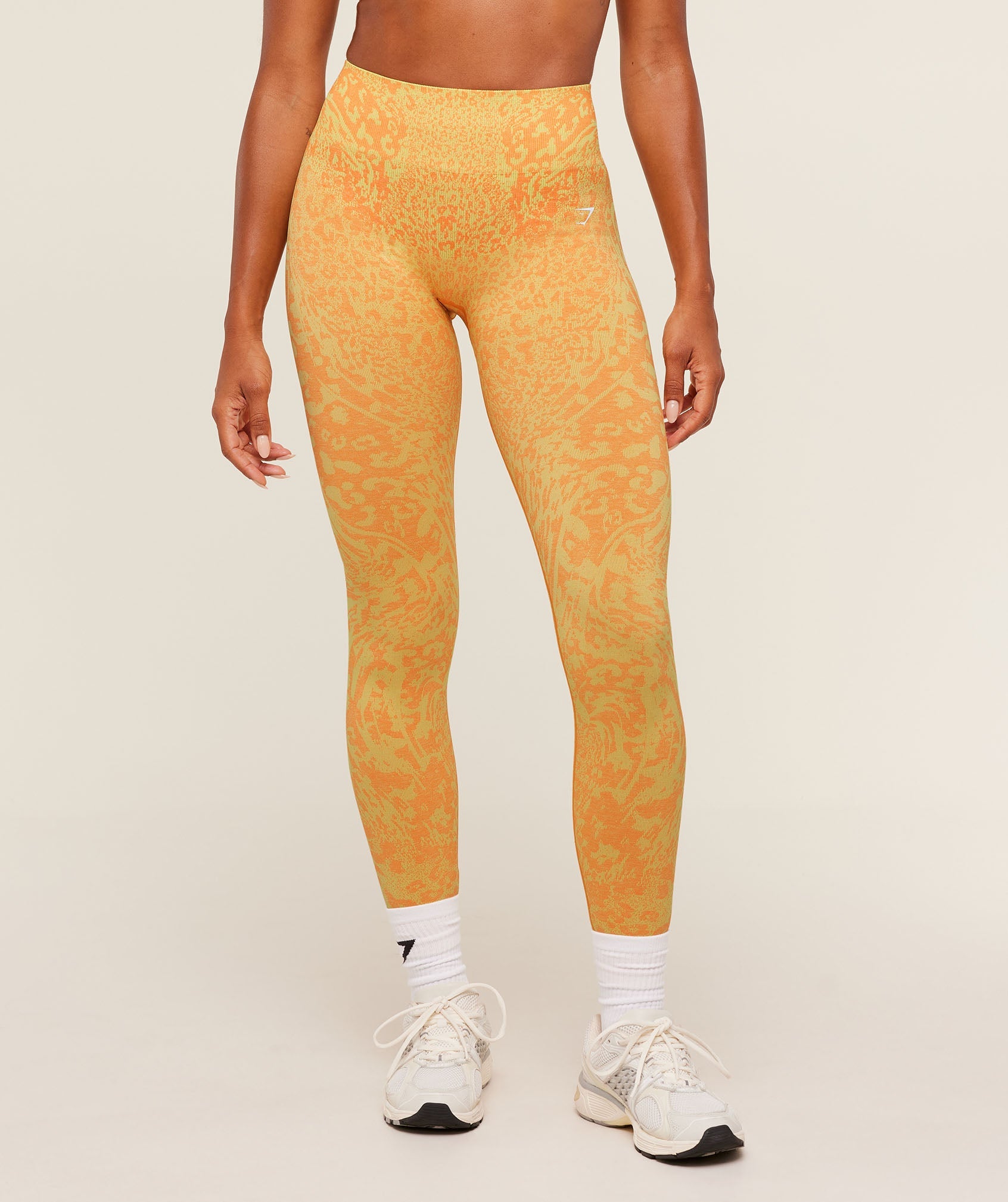 Adapt Animal X Whitney Leggings - Sorbet Yellow / Dayglow Peach