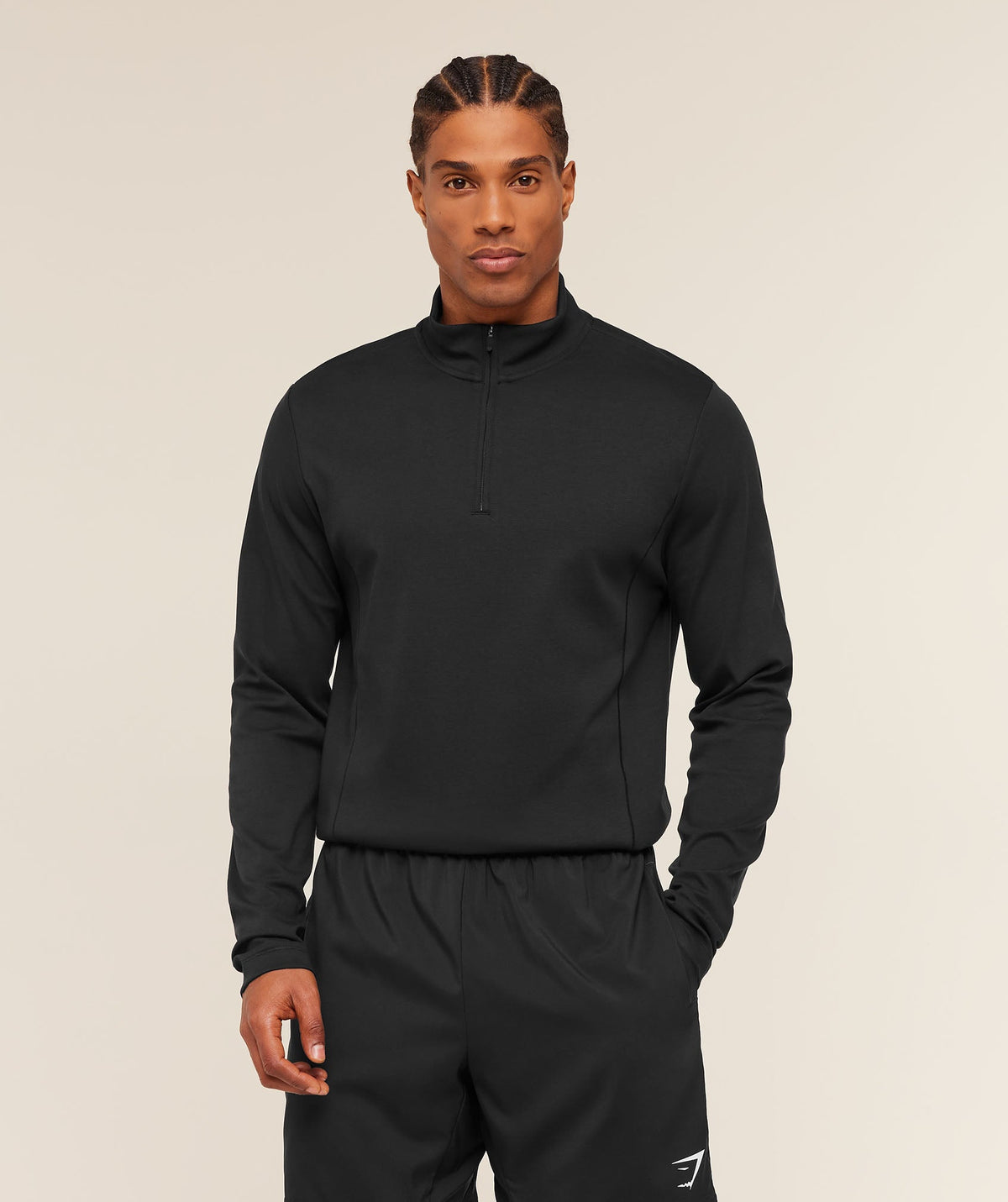 Off Duty 1/4 Zip - Black