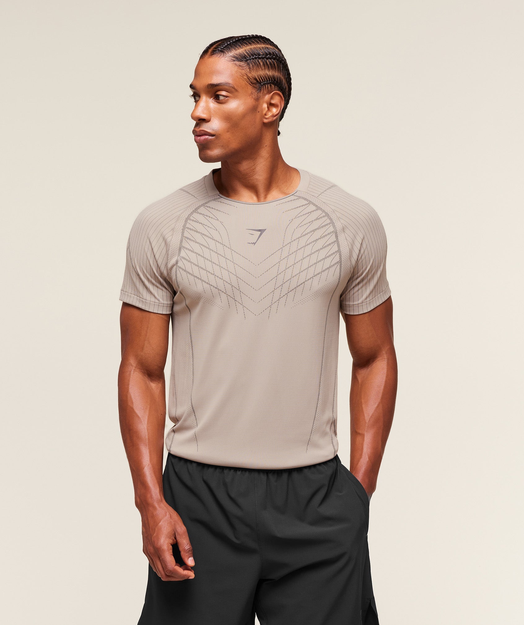 Apex Seamless T-Shirt - Mushroom Grey/Pitch Grey ;)
