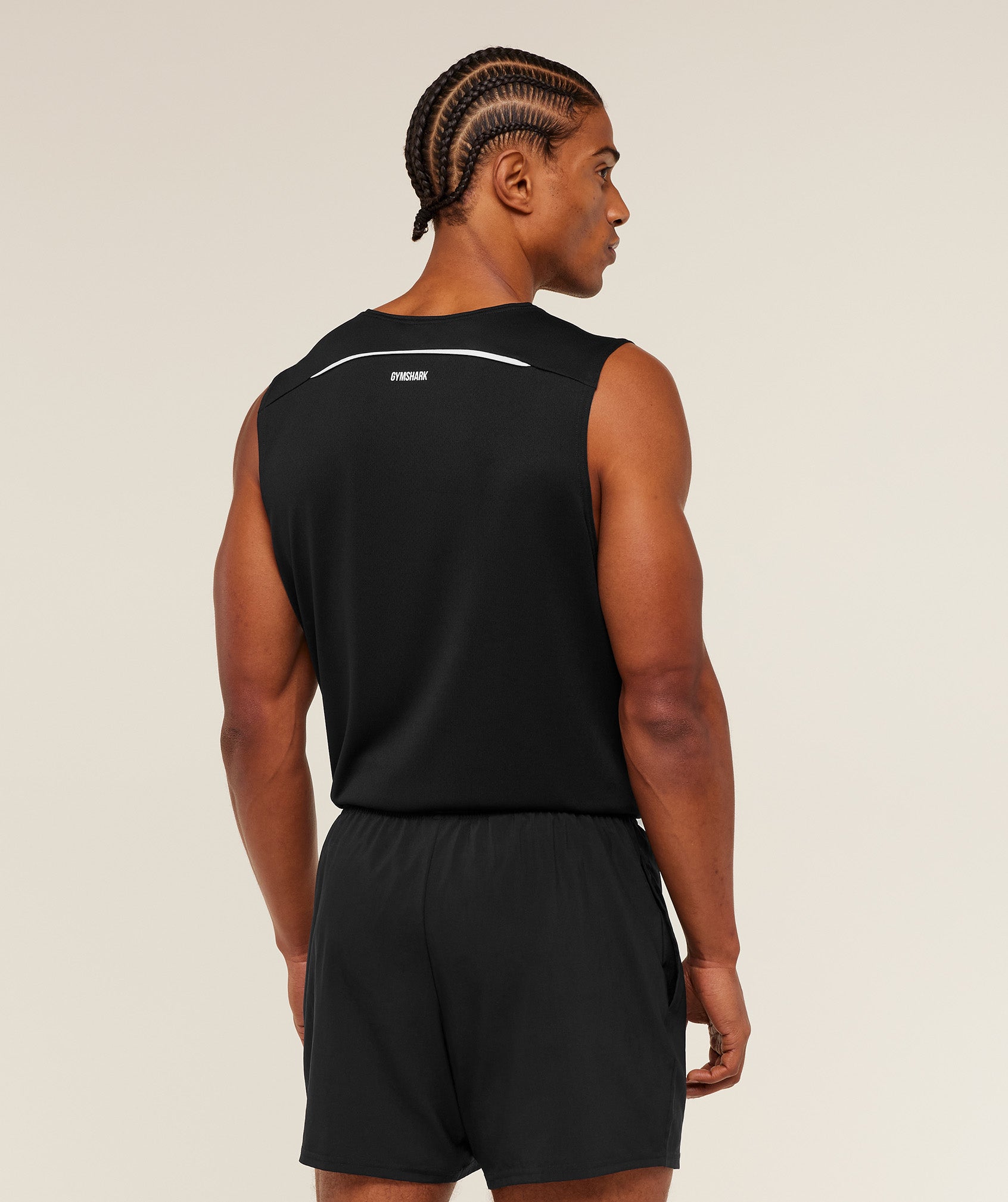 Gymshark Arrival Contrast Tank Negro