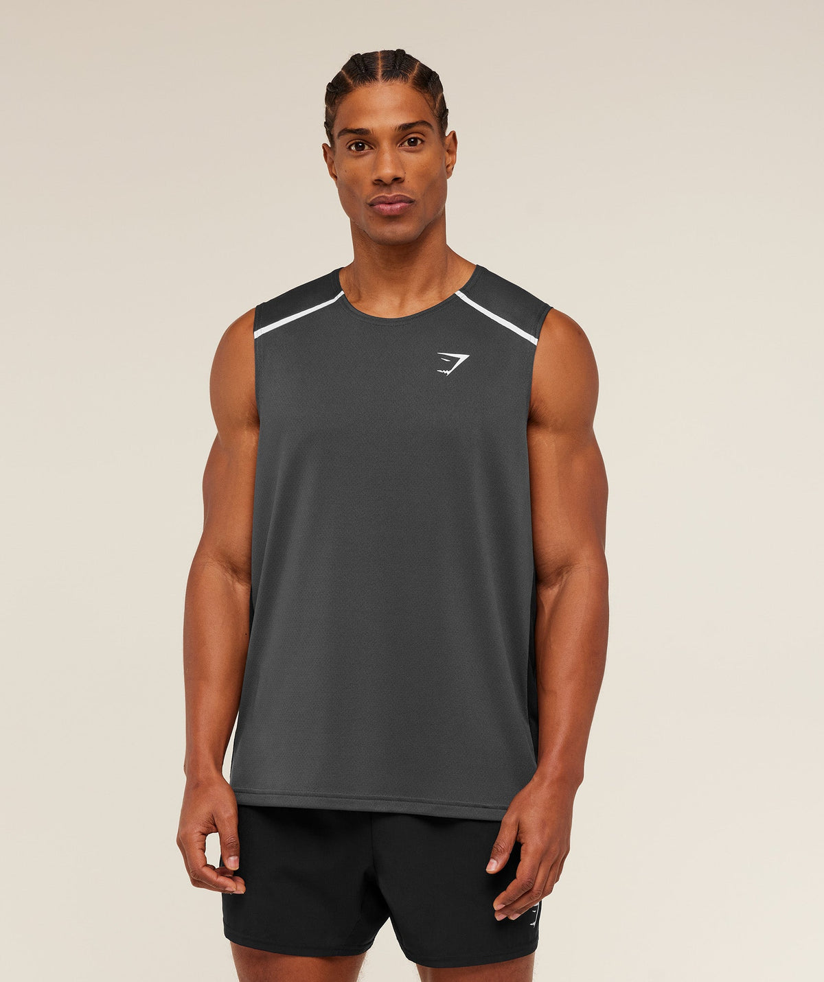 Arrival Contrast Tank - Grey/Black