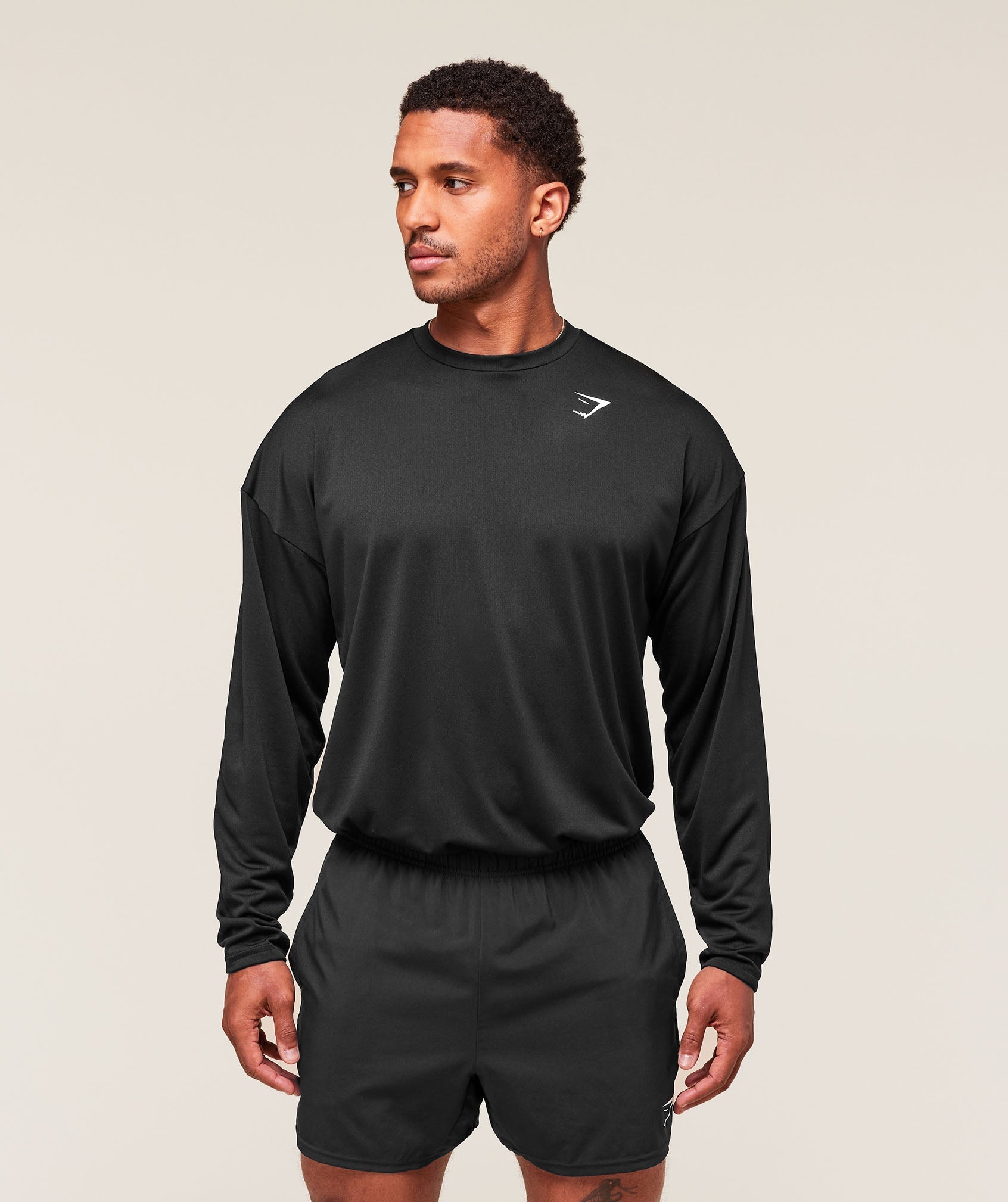 Arrival Oversized Long Sleeve T-Shirt - Black ;)
