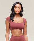 Soft Sculpt Cap Sleeve Bralette - Washed Berry Pink ;)