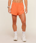 Interval High Leg Shorts - Dayglow Peach