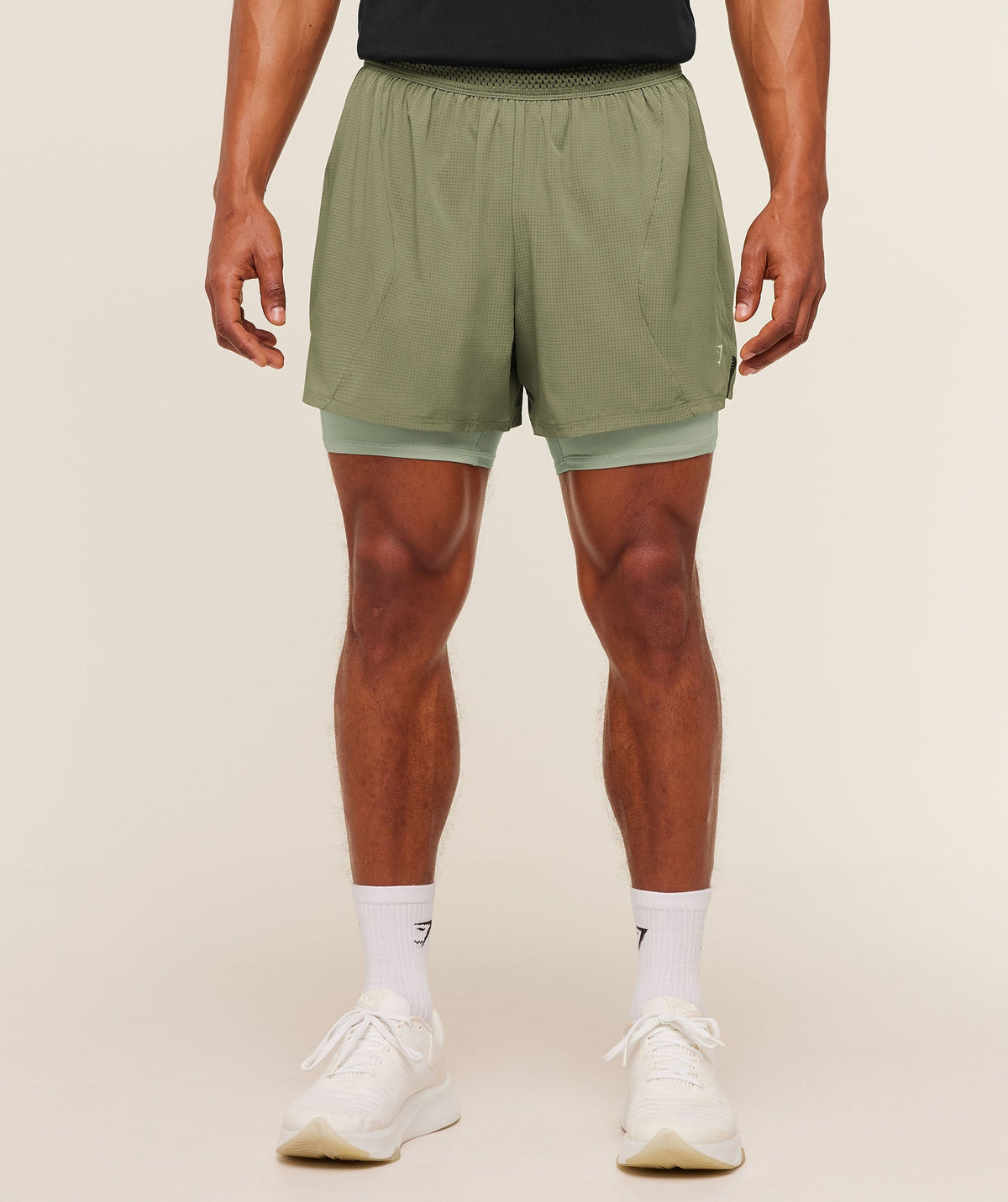 Running 4" 2in1 Shorts - Grounded Green / Haze Green