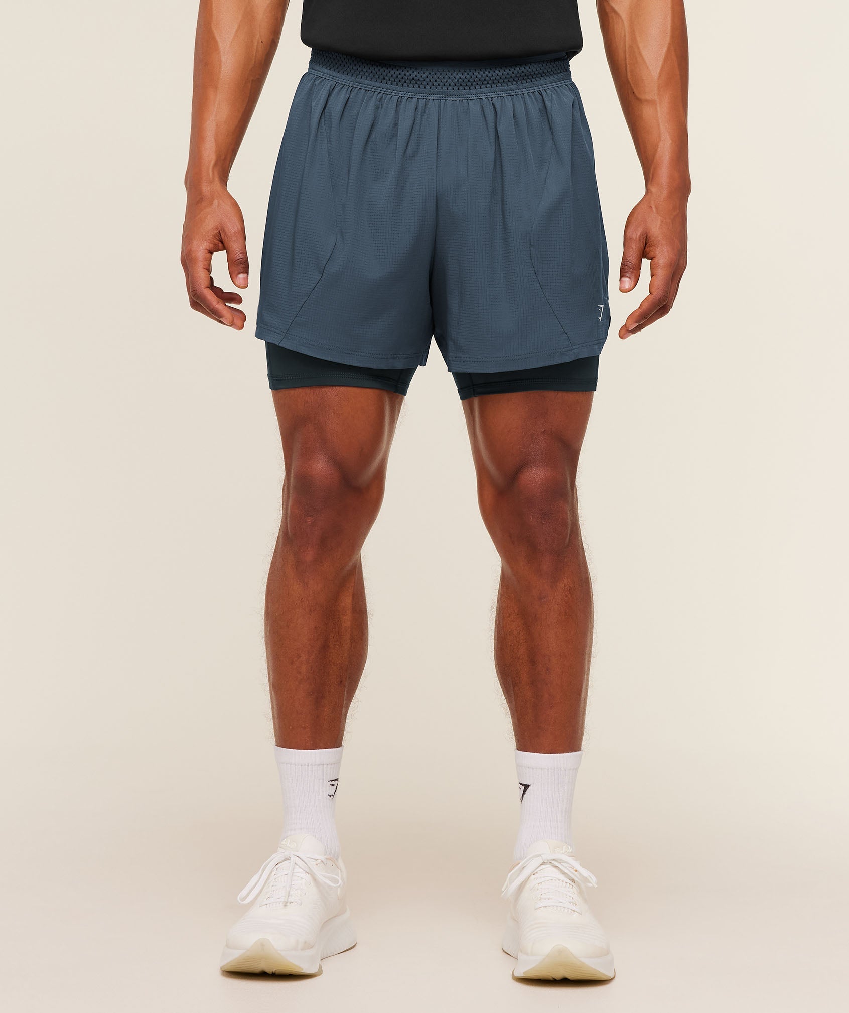 Running 4" 2in1 Shorts - GS Stealth Blue/GS Deep Petrol Blue