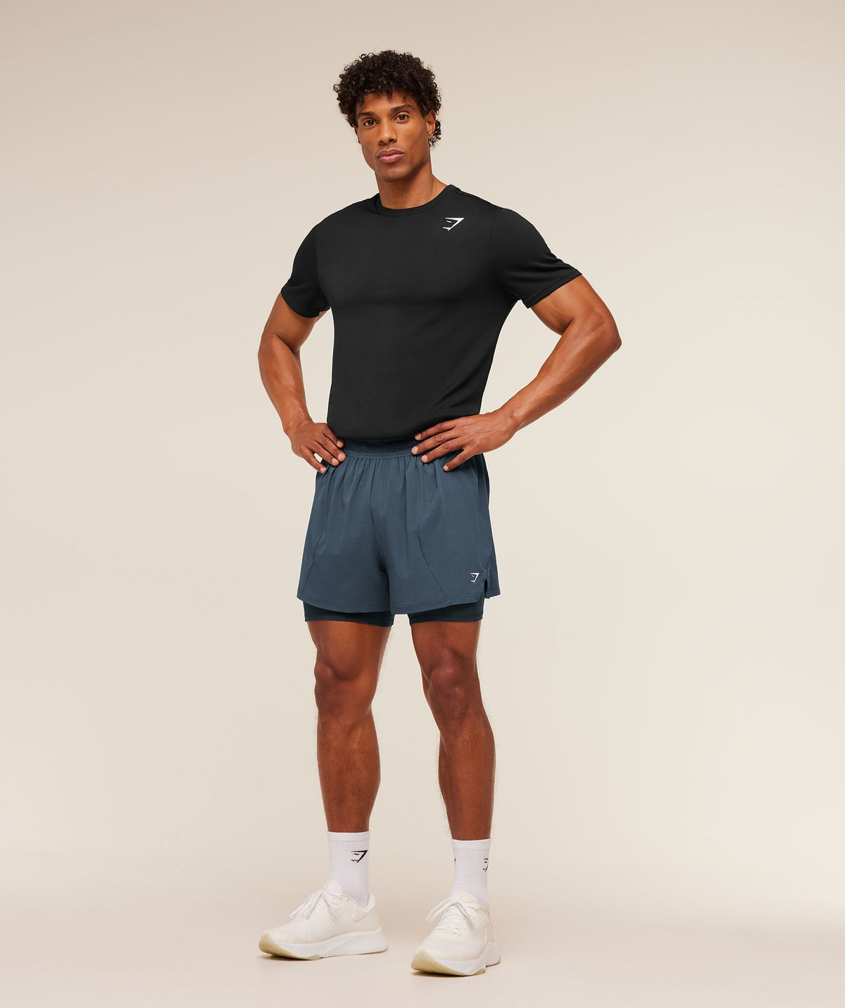 Running 4" 2in1 Shorts - GS Stealth Blue/GS Deep Petrol Blue