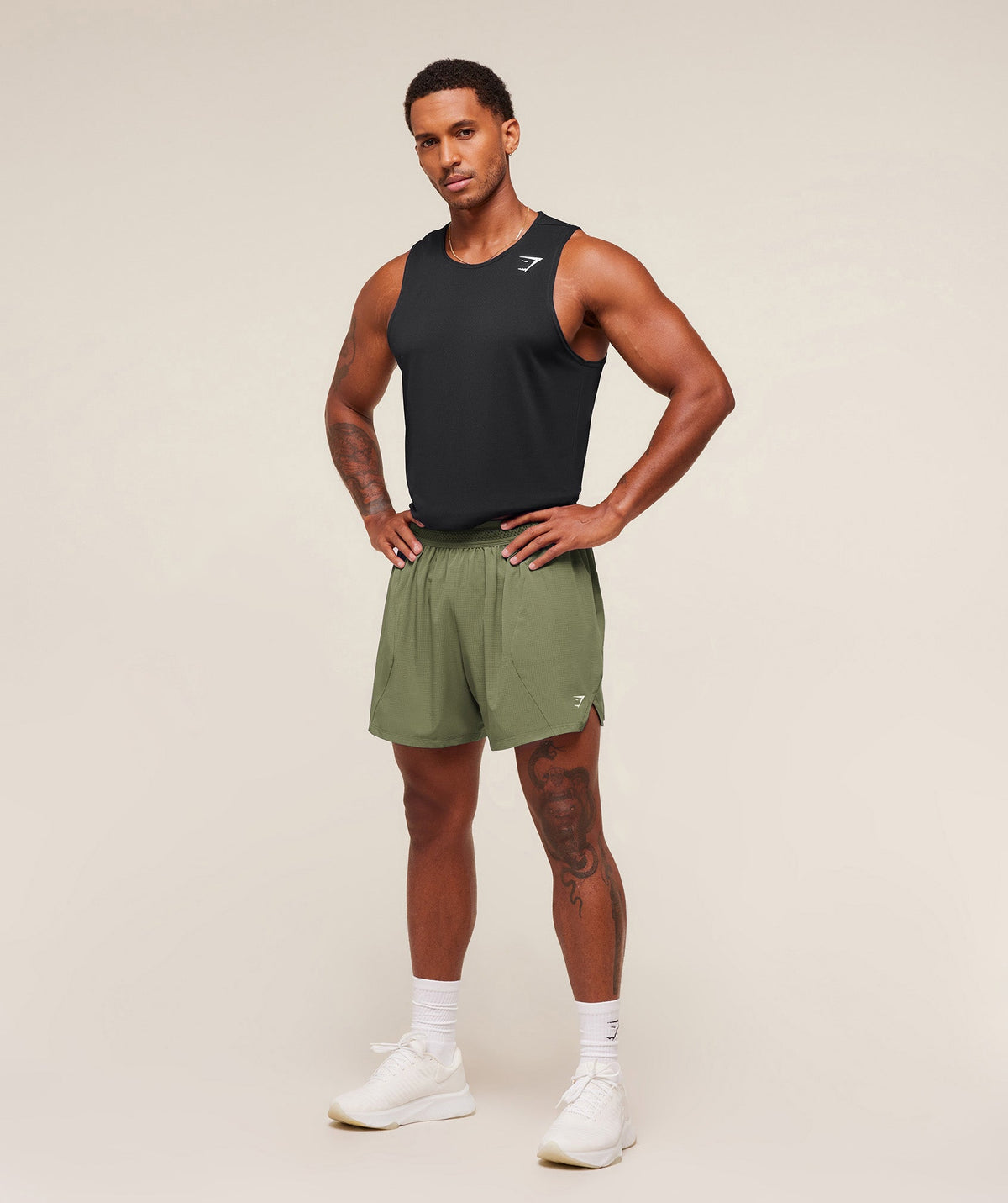 Running 5" Shorts - GS Grounded Green