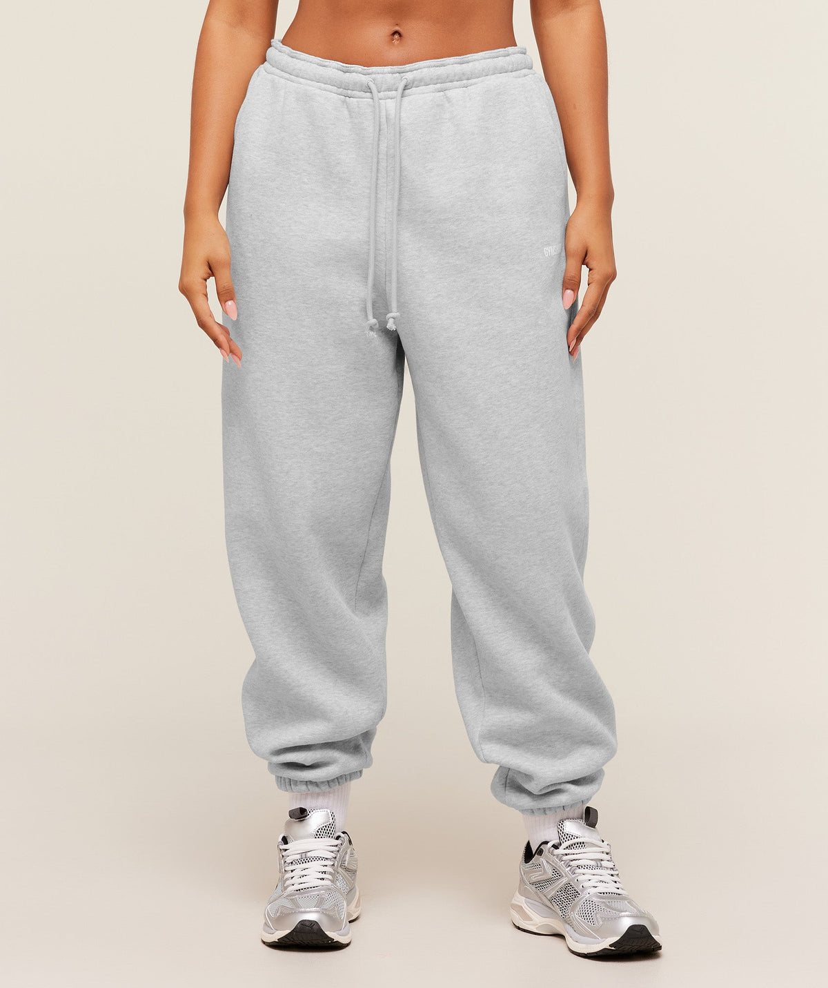 Cosy Luxe Cuffed Joggers - Soft Grey Marl ;)
