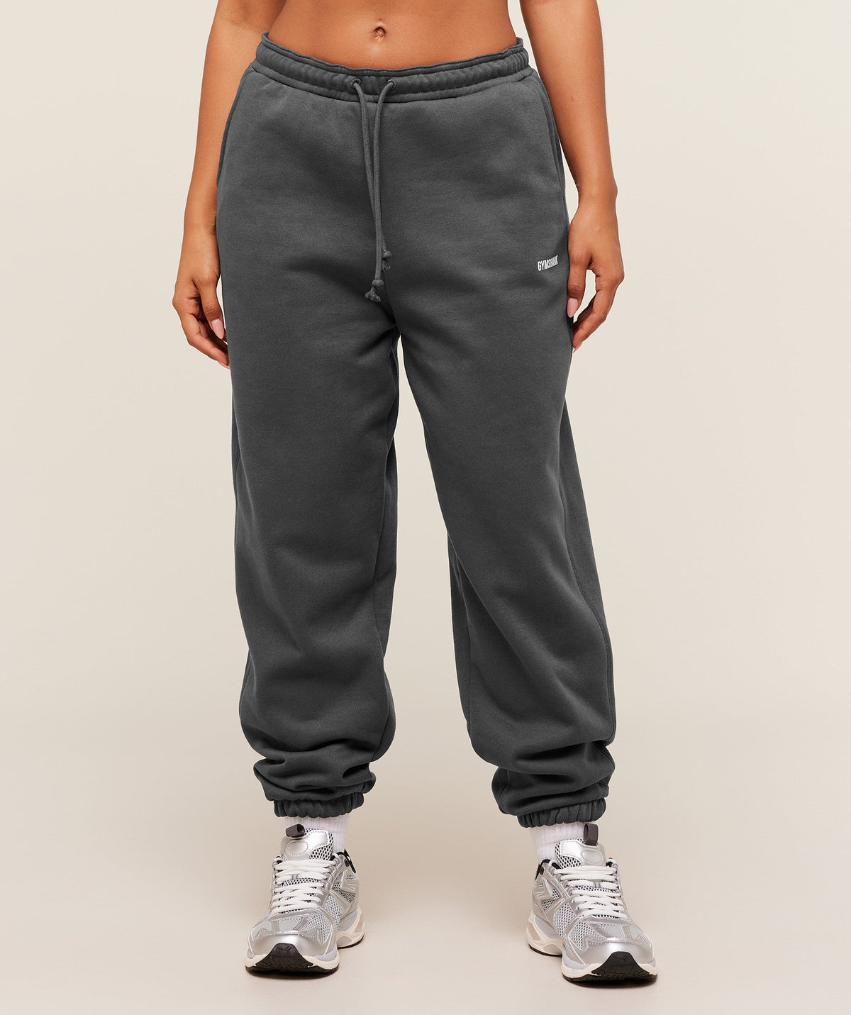 Cosy Luxe Cuffed Joggers - Onyx Grey ;)