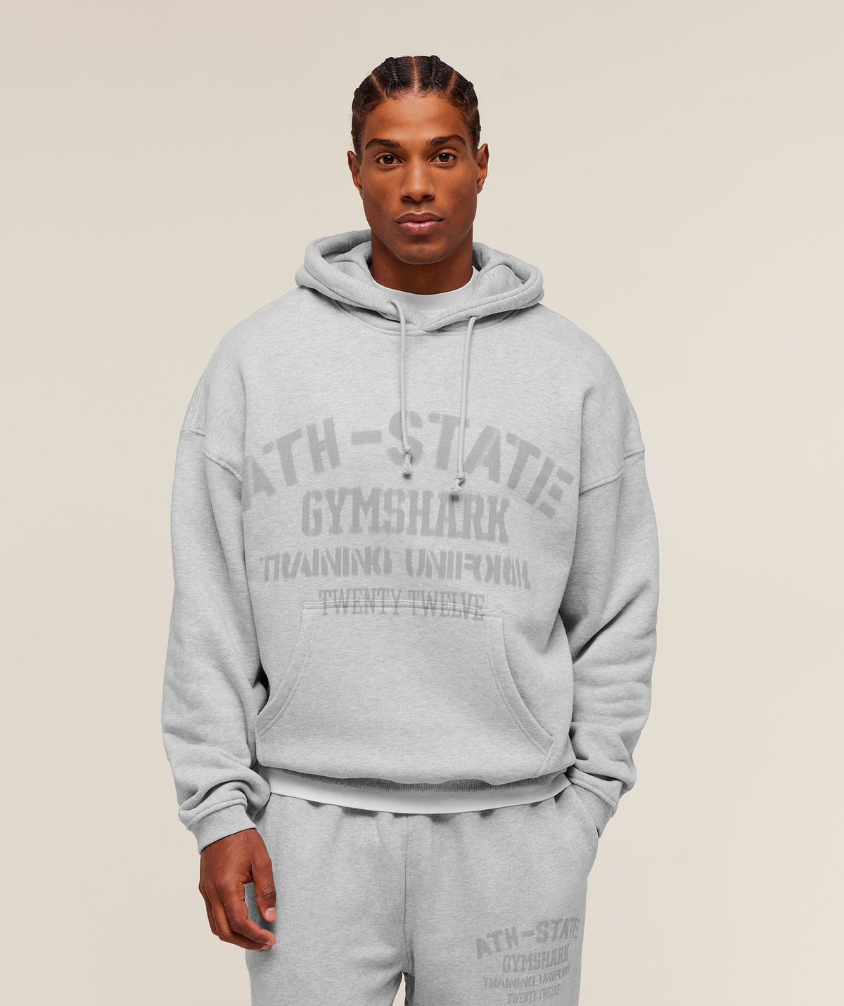 Collegiate Hoodie - Soft Grey Marl ;)