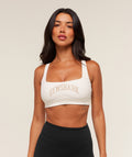 Collegiate Sports Bra - Soft White