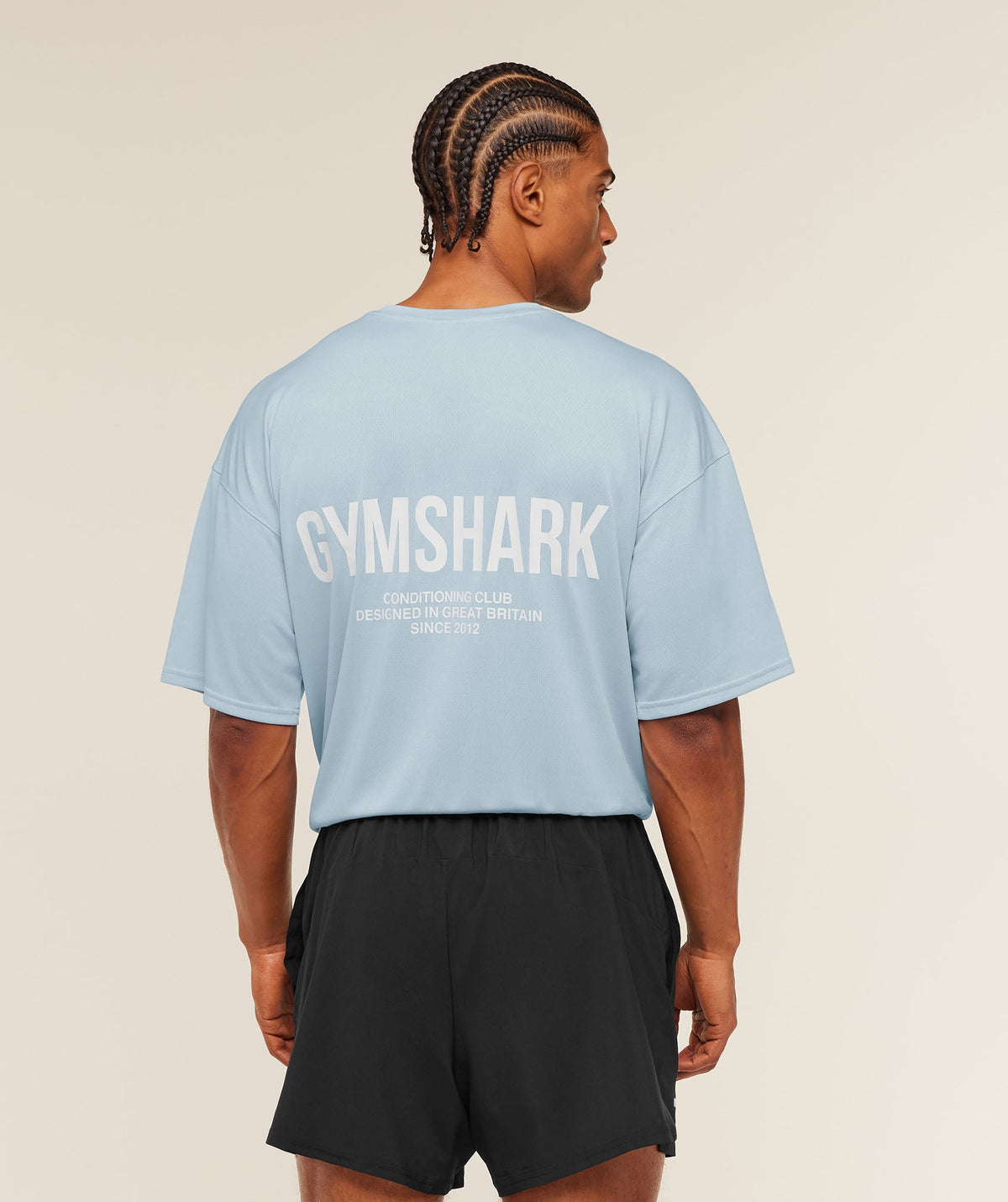 Conditioning Club Oversized T-Shirt - Chilled Blue/White ;)