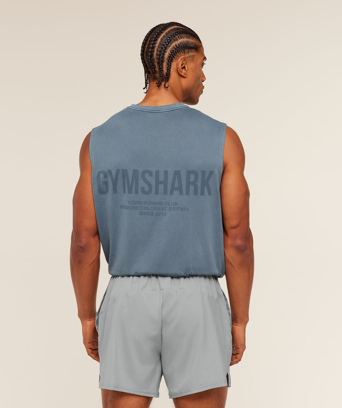 Conditioning Club Washed Tank - Iron Blue/Wash