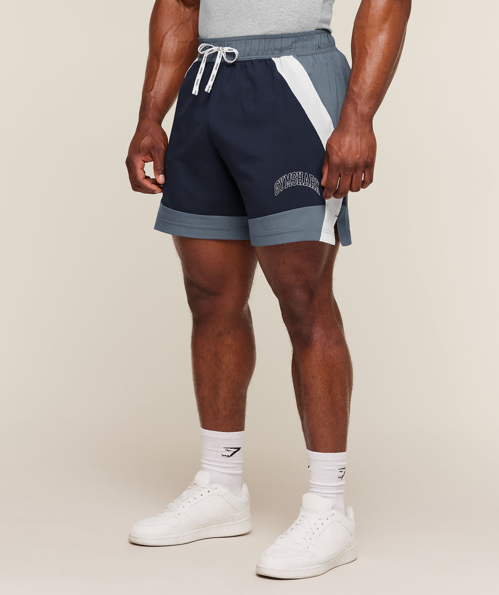 Collegiate Tech Shorts - Iron Blue