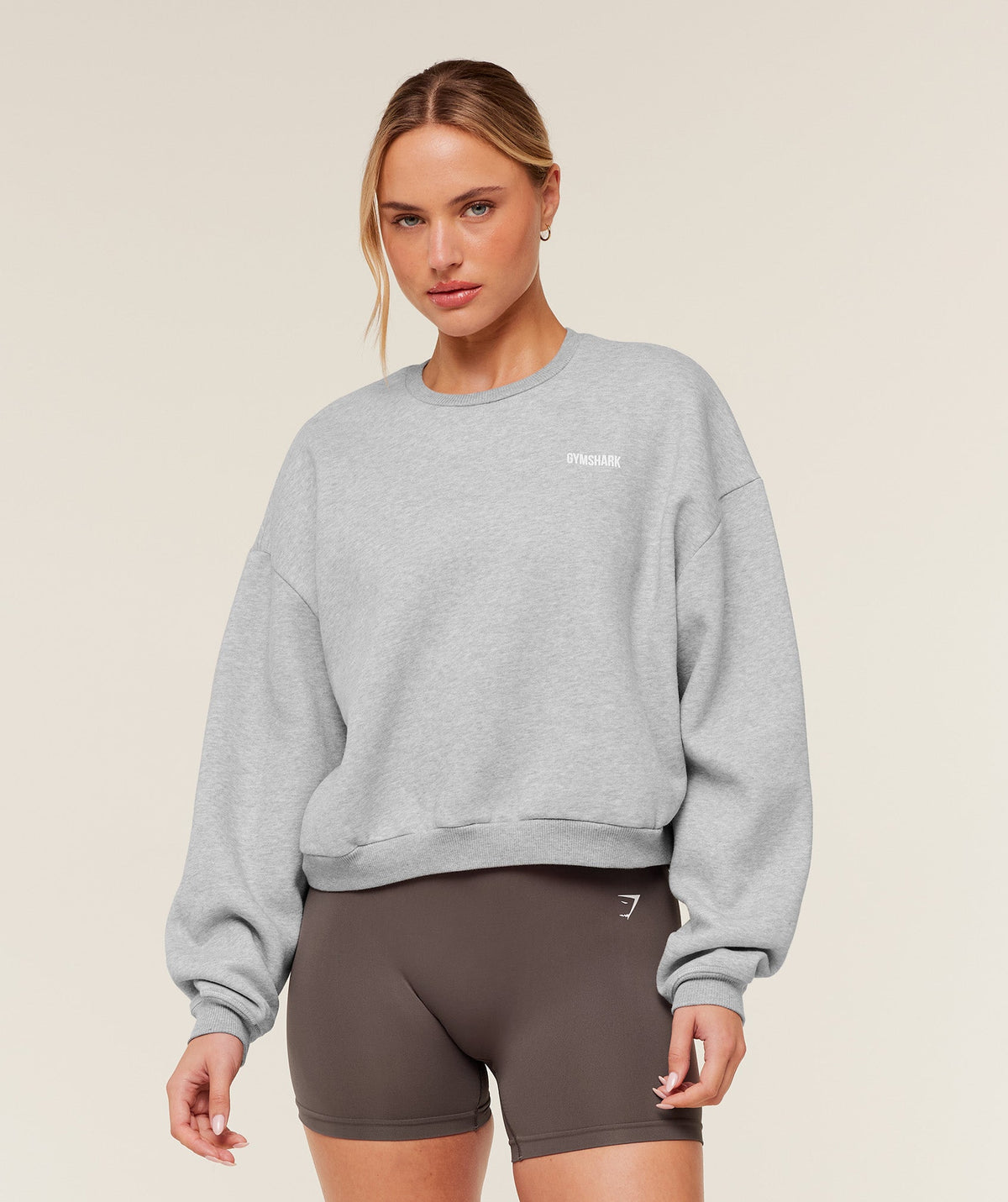 Cosy Luxe Sweatshirt - Soft Grey Marl ;)