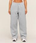 Cosy Luxe Straight Leg Short Joggers - Soft Grey Marl ;)