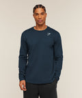 Crest Long Sleeve T-Shirt - Navy ;)