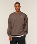 Oversized Crest Crew - Soft Brown ;)