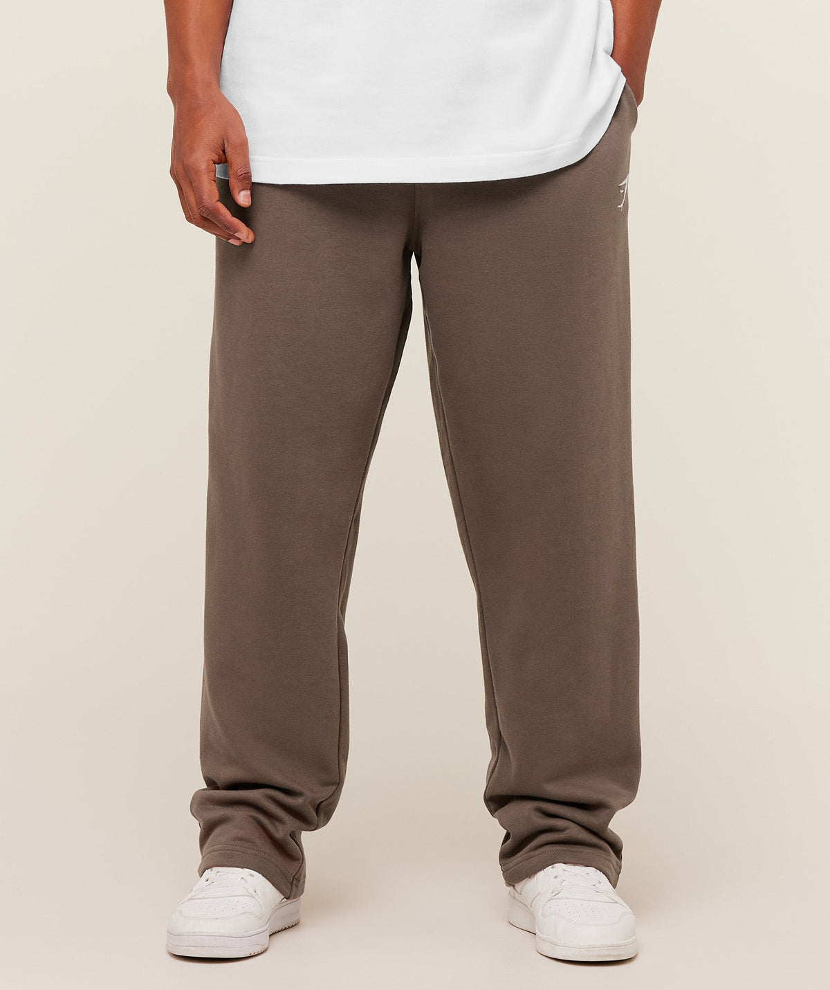 Crest Straight Leg Joggers - Soft Brown ;)