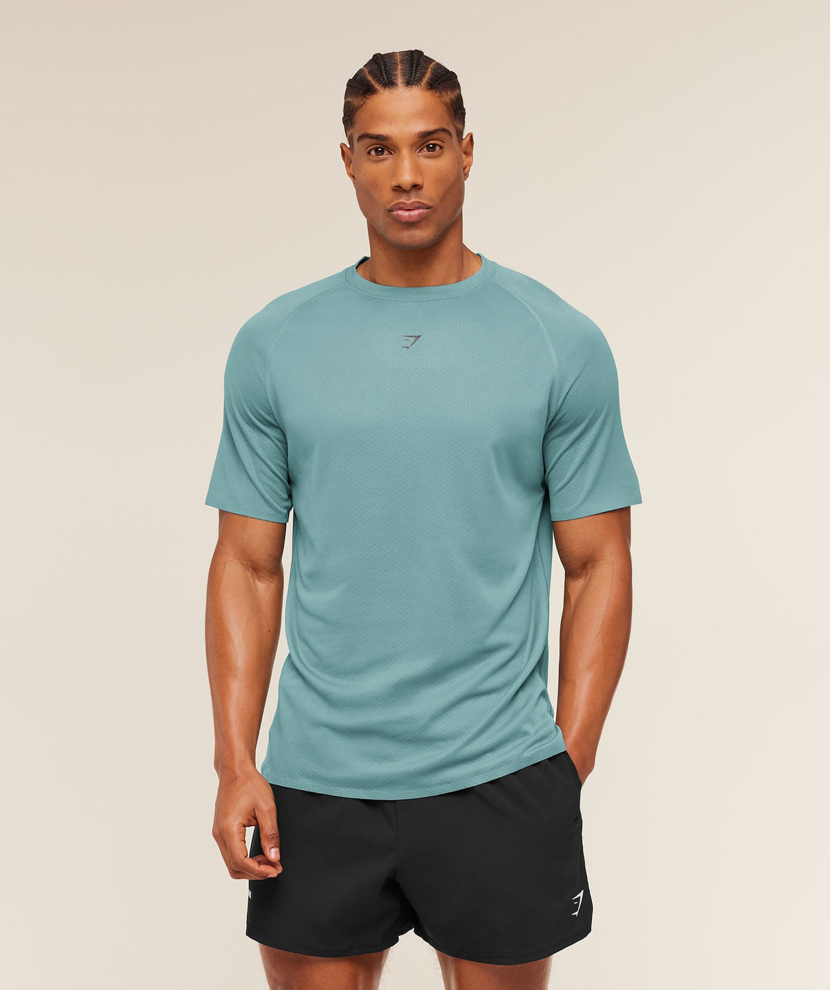 Hybrid Engineered Jacquard T-Shirt - Storm Blue ;)