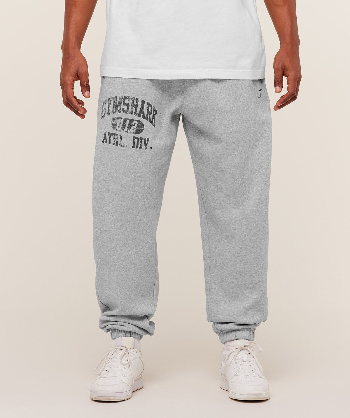 Athletic Division Graphic Joggers - Light Grey Core Marl ;)