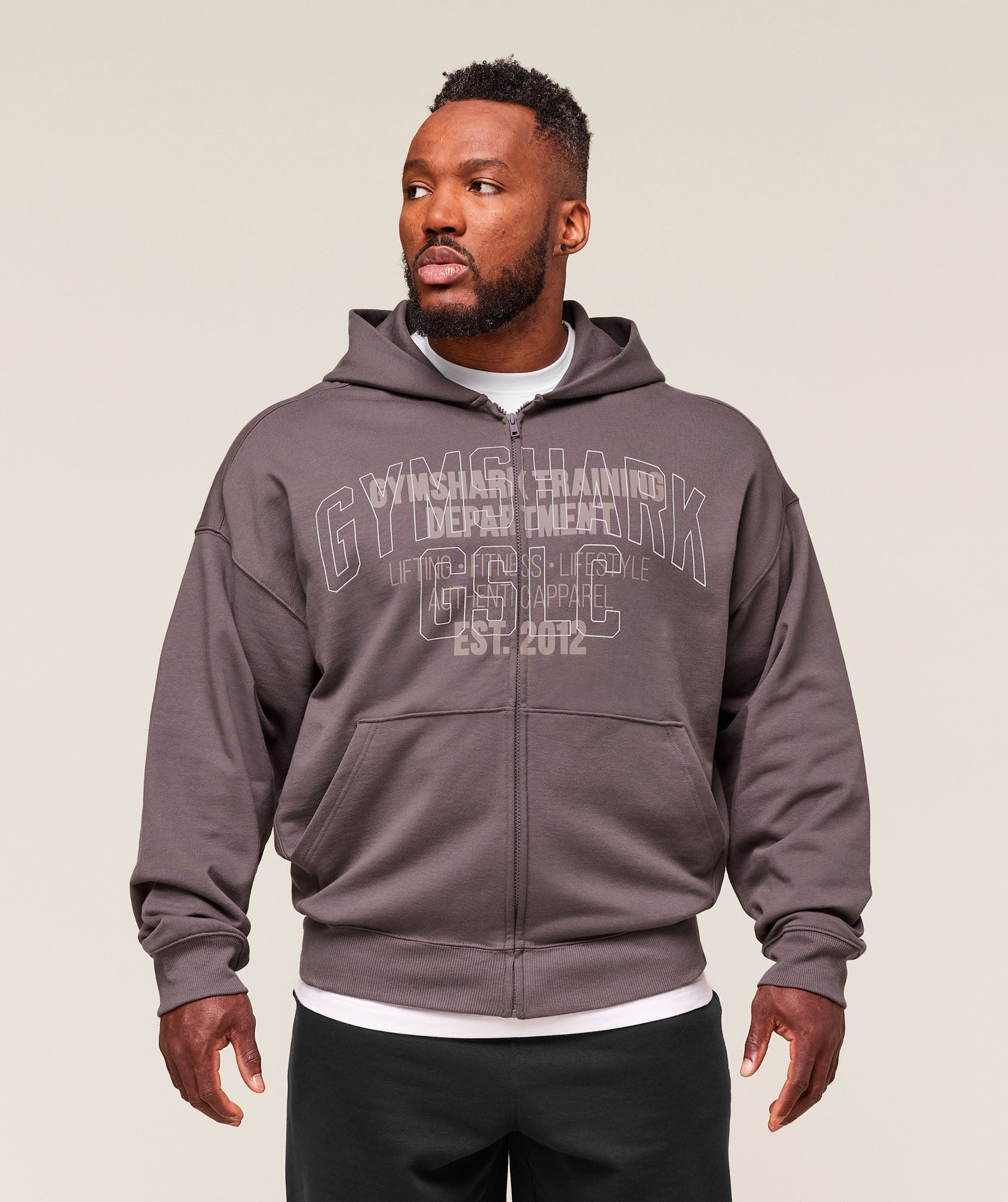 Authentic Apparel Zip Up Hoodie - Brushed Purple ;)