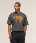 Gymshark Lifting Barbell T-Shirt - Onyx Grey