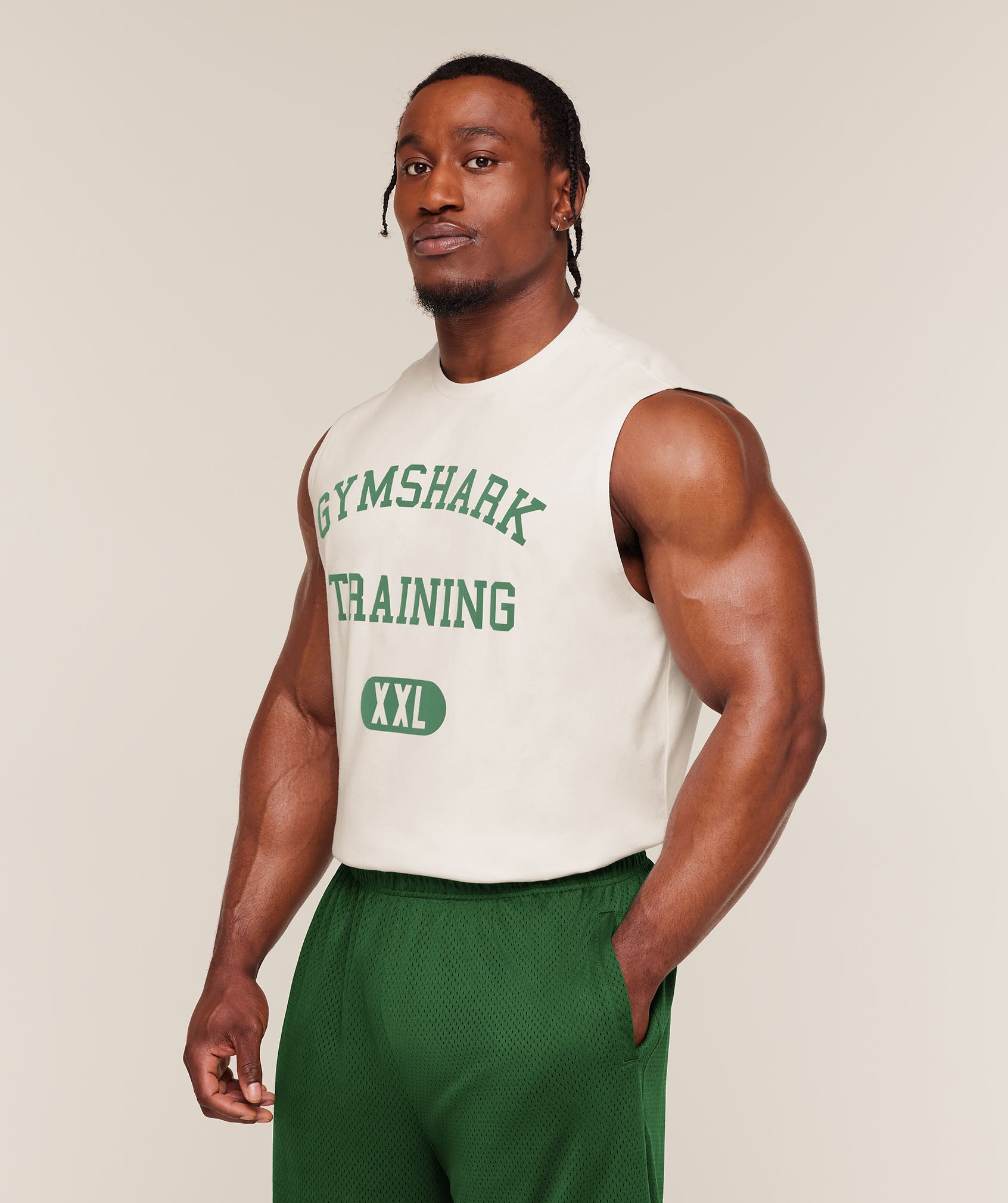 Gymshark Training Graphic Tank Blanco