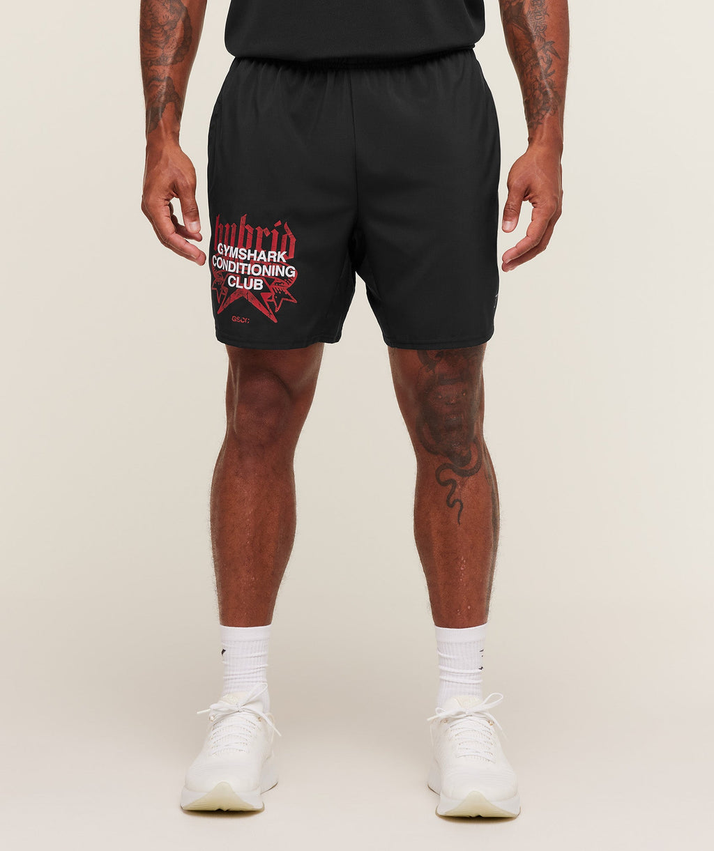 HYBRID GRAPHIC 7" SHORTS