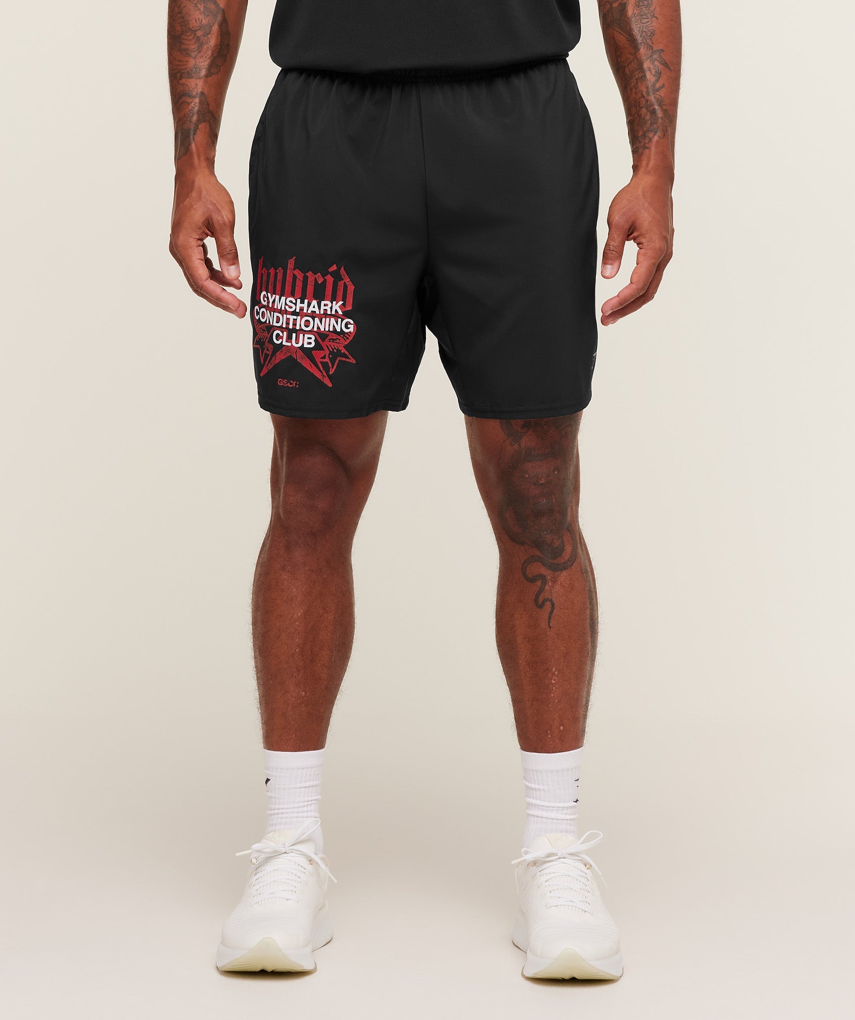 HYBRID GRAPHIC 7" SHORTS