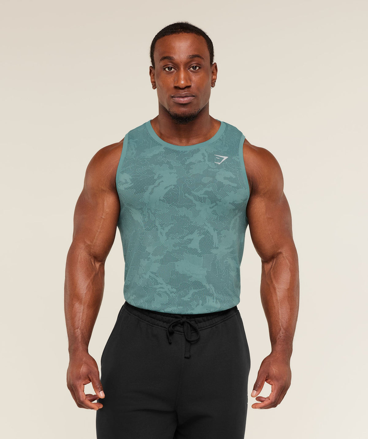 Geo Seamless Tank - Storm Blue / Stealth Blue