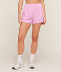 Gingham Shorts - Focus Pink/Soft White