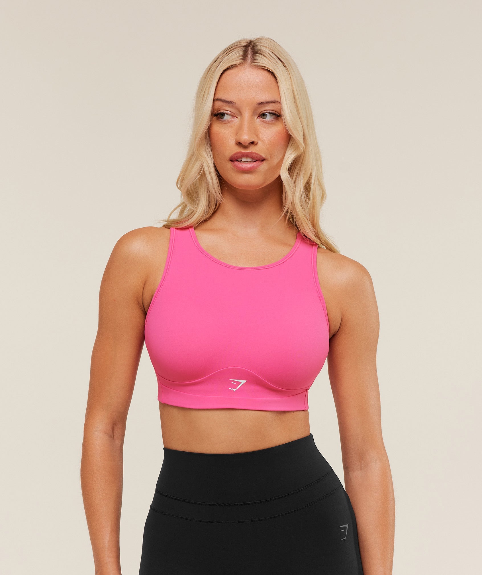 Mesh Back Sports Bra - Energy Pink